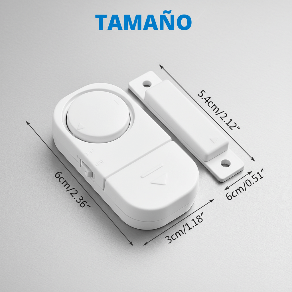 Alarma Puerta Ventana Sensor Magnético ProtecMax™ - Mayor protección, Mayor seguridad