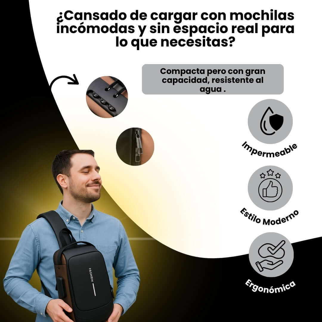 MOCHILA ANTIROBO FORTIX - Más seguridad sin perder el estilo