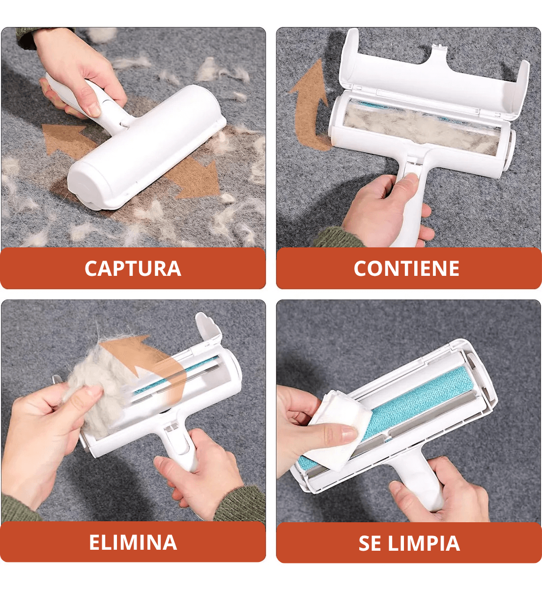 Rodillo Removedor de Pelos - ¿estás cansado de luchar con sus pelos por toda la casa, la ropa o el auto?