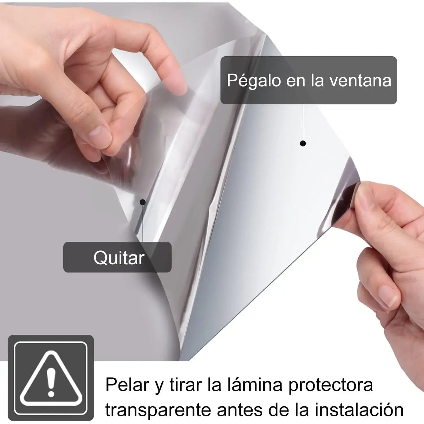 VINIL EFECTO ESPEJO LUXFILM™- Privacidad, Protección Solar y Aislación Térmica Todo el Año