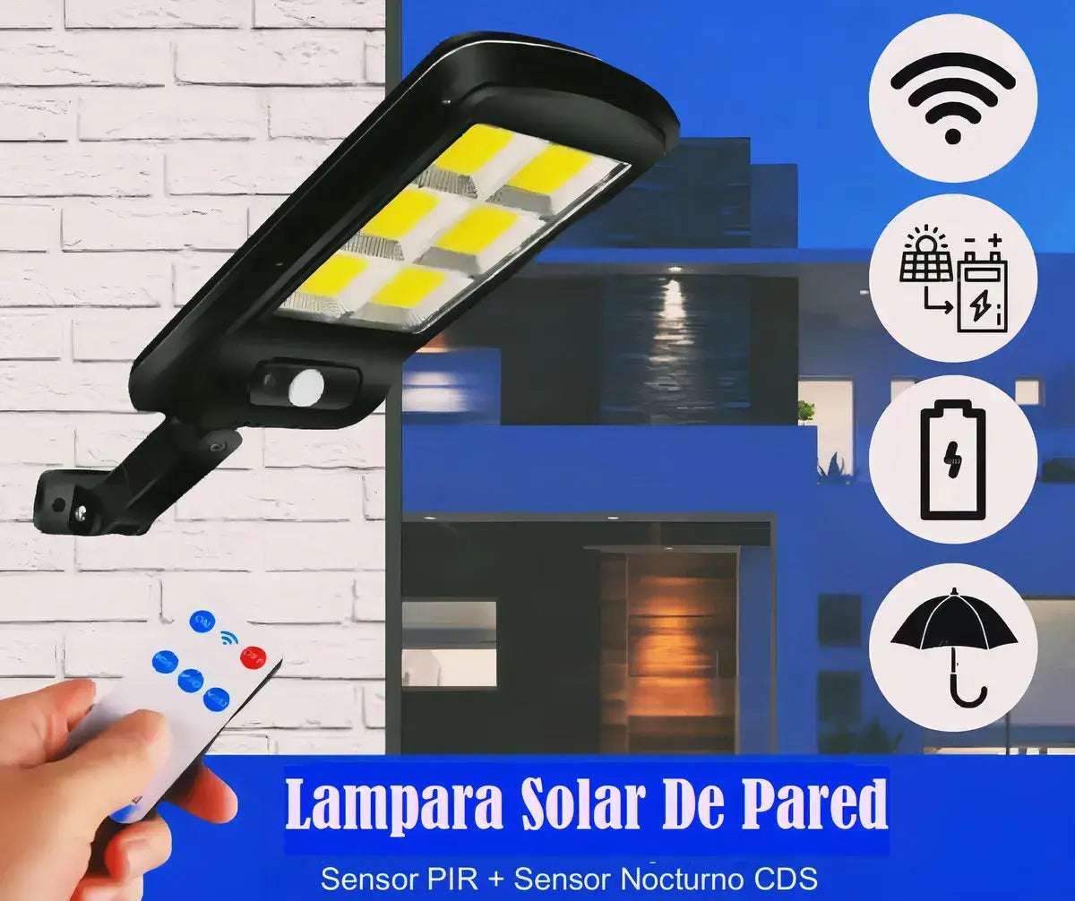 Foco Solar Control  ECOLUX™ - Ilumina tu casa, ilumina tu seguridad