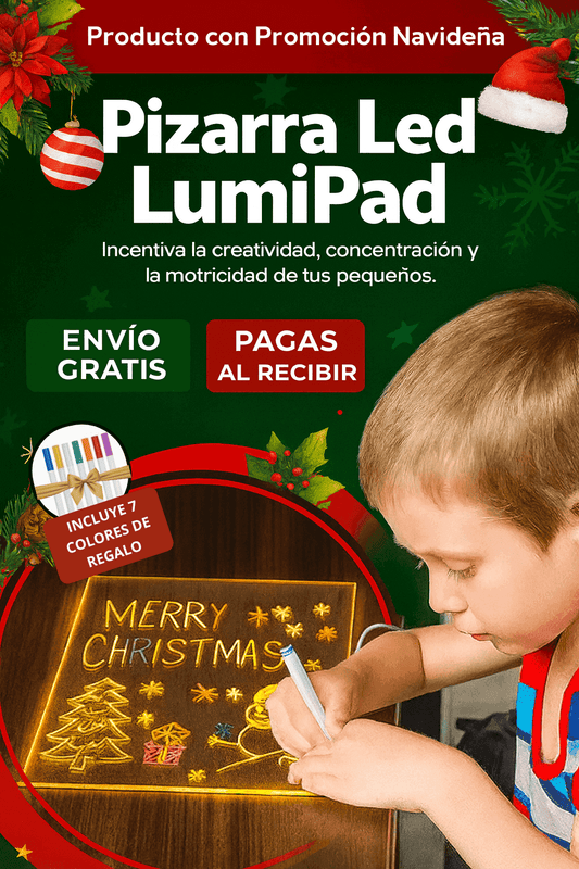 Pizarra Mágica LED LumiPad-Creatividad sin pantallas, sin estrés, ni gastos extras