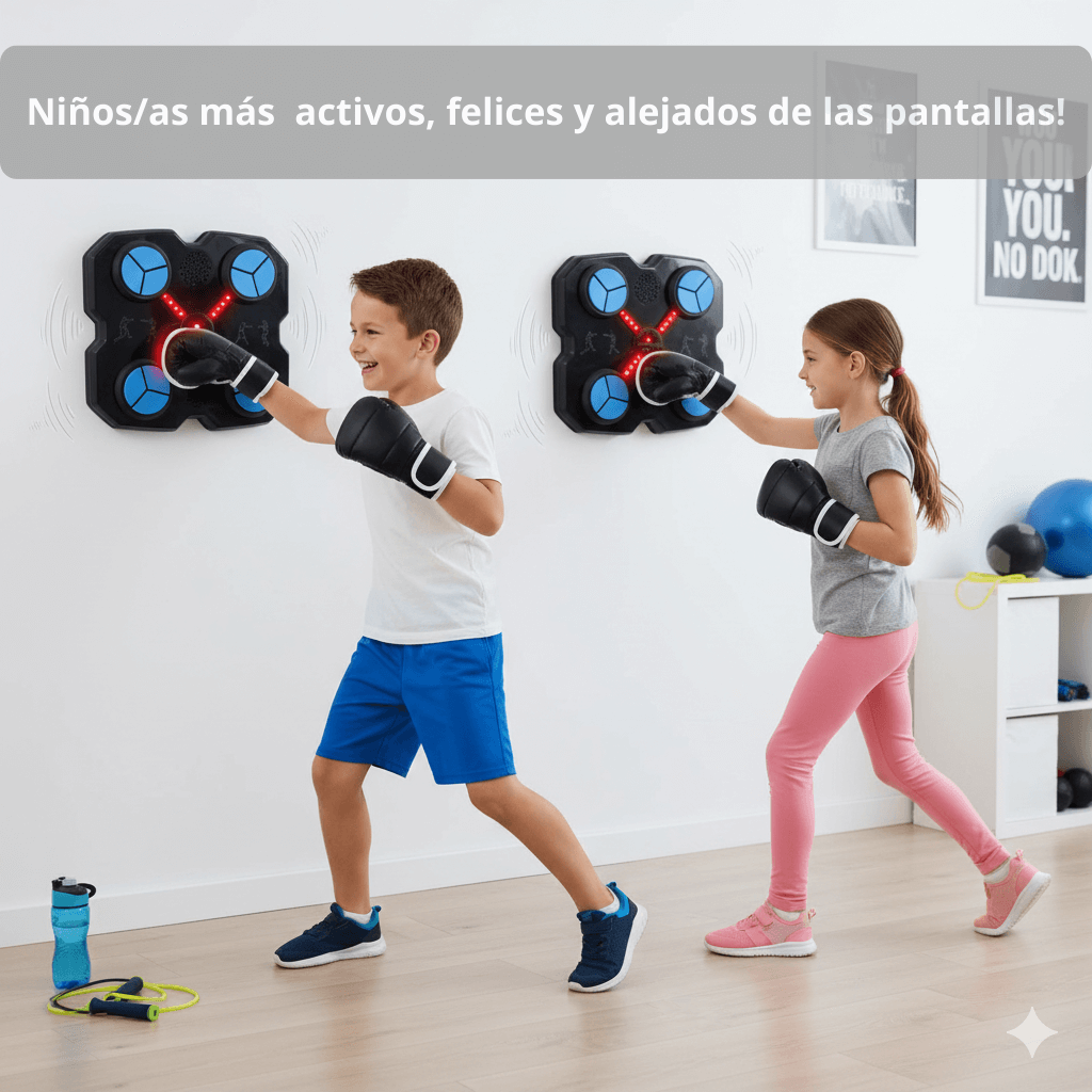 Máquina De Boxeo Infantil con Guantes / Menos pantallas Más actividad física
