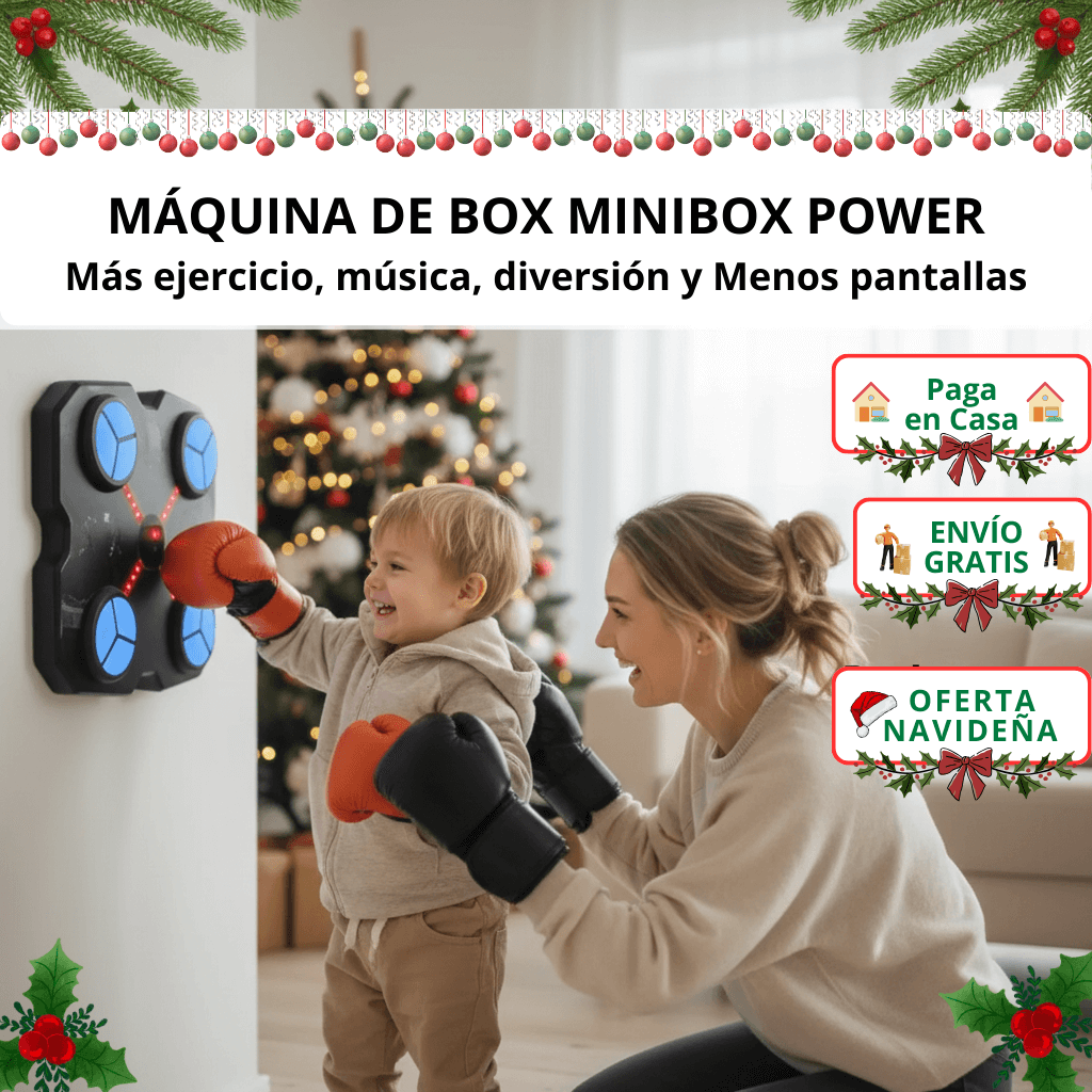 Máquina De Boxeo Infantil con Guantes / Menos pantallas Más actividad física