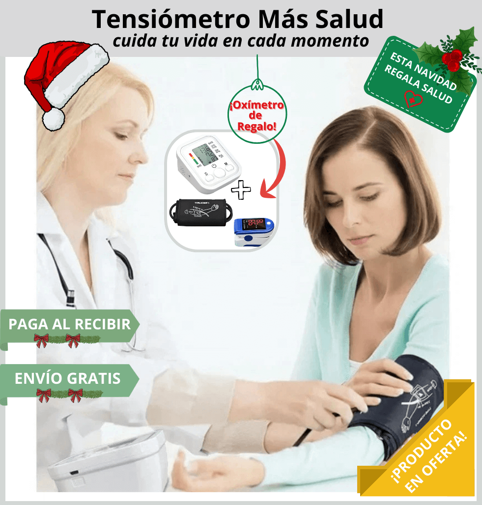 Pack Monitor digital de presión arterial "Más Salud" + oxímetro de regalo: Cuidado y Salud en Casa