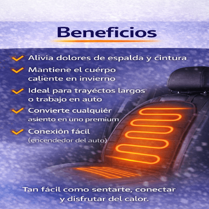 Funda calefactor para automóvil ThermoLux™ - Calor sin esperar