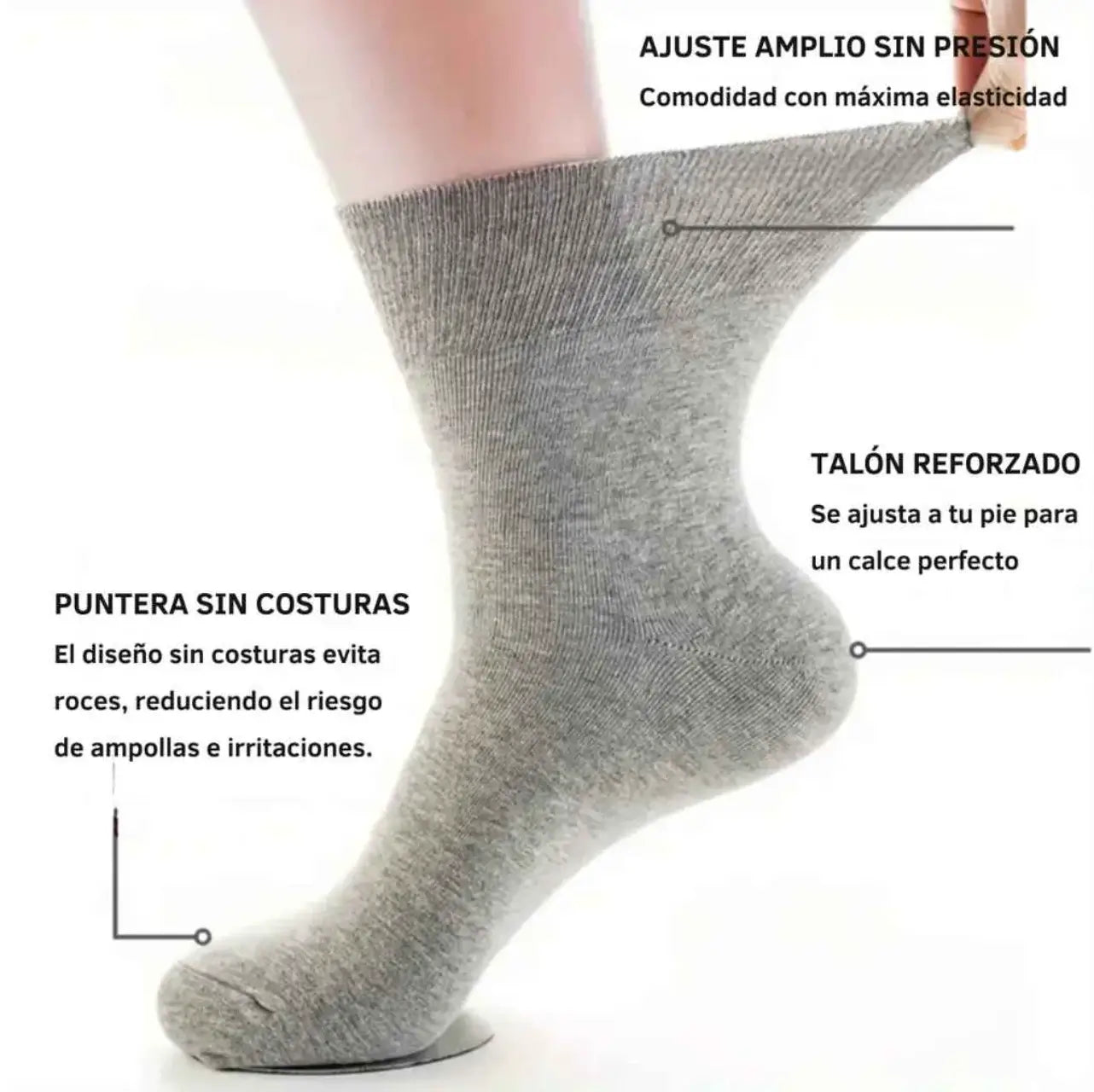 12 Calcetines terapéuticos (diabetes, mala circulación, otros)- Salud, Comodidad y Protección para tus pies ⭐⭐⭐⭐⭐ 4.9/5 |+1500 Compras
