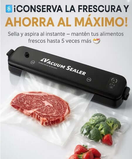 Selladora al Vacío ConserMax™ - “Cuida tus alimentos, cuida tu bolsillo”