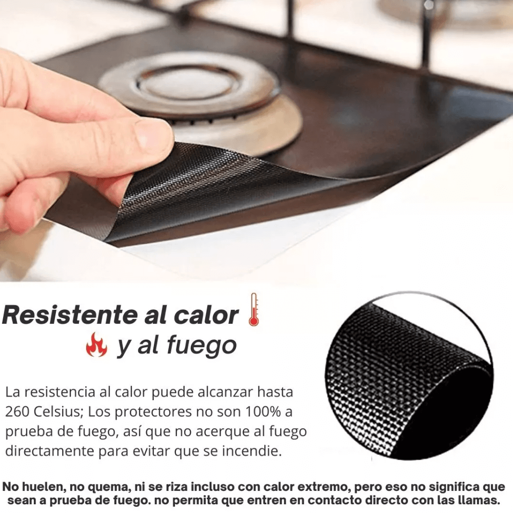 Protectores De Estufa Cocina EscudoAntigrasa™ - Más limpieza, más seguridad