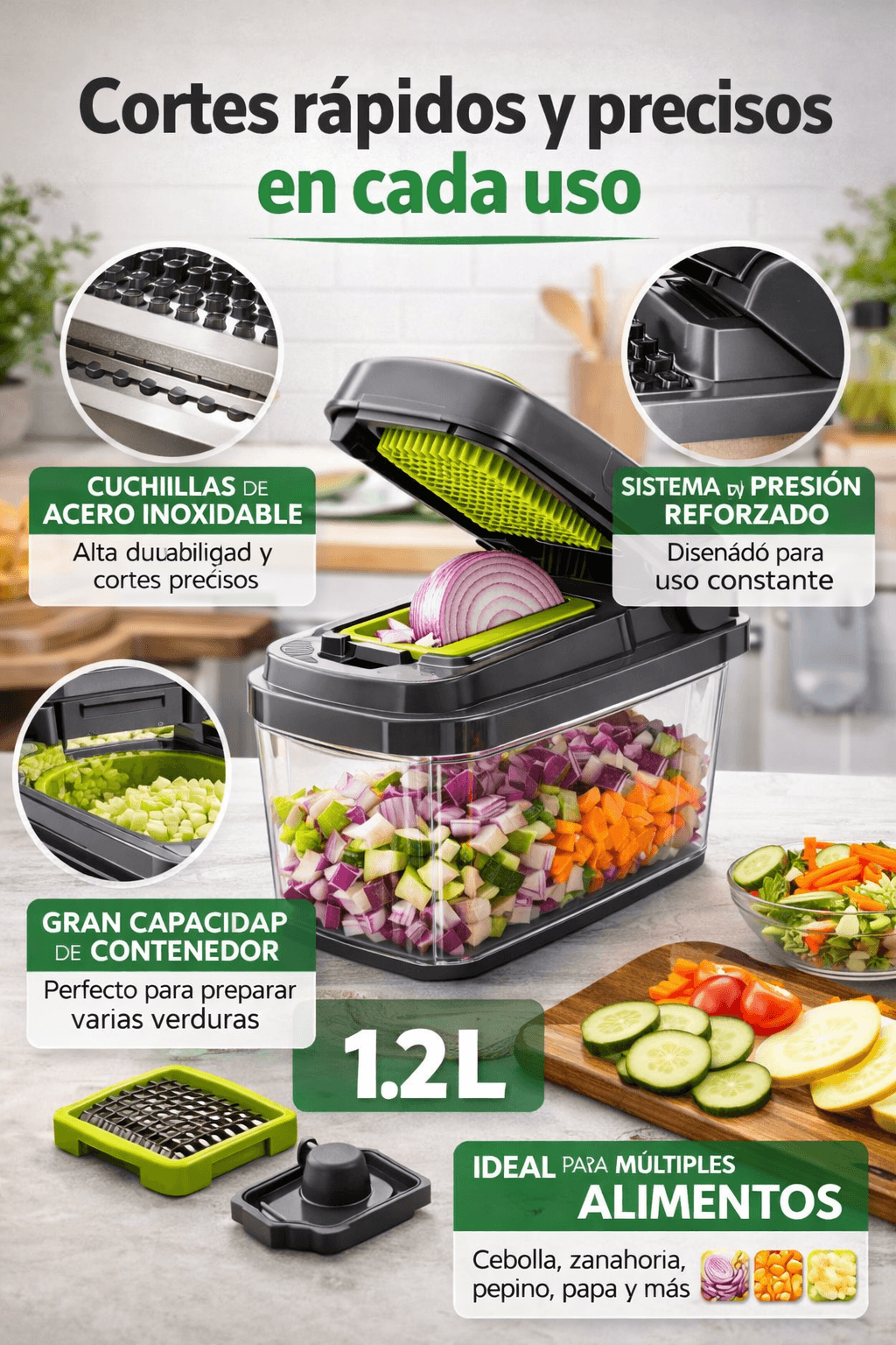 Picador 14 En 1 CortaMax™ - Cocina en minutos sin esfuerzo