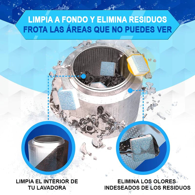 Pastillas Limpiadoras Para Lavadoras PureMax™ - Descubre la nueva forma de tener limpia tu ropa