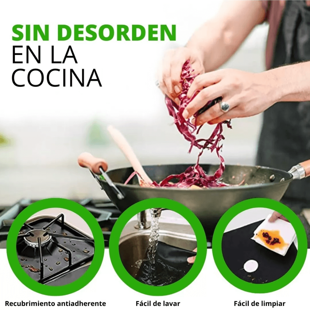 Protectores De Estufa Cocina EscudoAntigrasa™ - Más limpieza, más seguridad