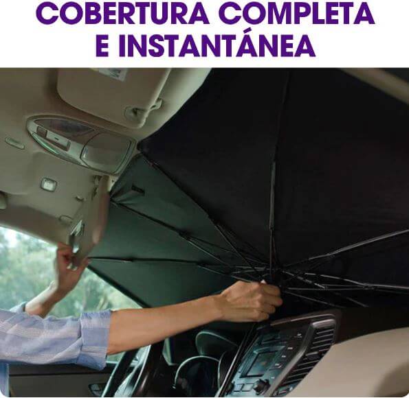 "Parasol Plegable para Auto SOLIX™"- Evita quemaduras al entrar a tu auto y protege el interior expuesto al sol.