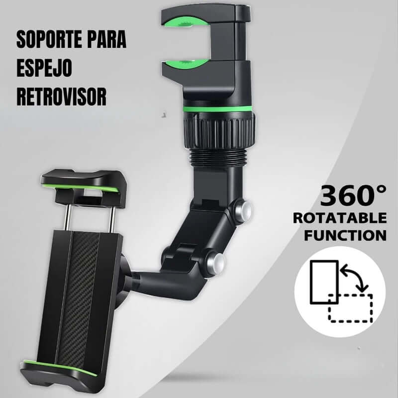 SOPORTE VEHICULO RETROVISOR-conduce con total control.