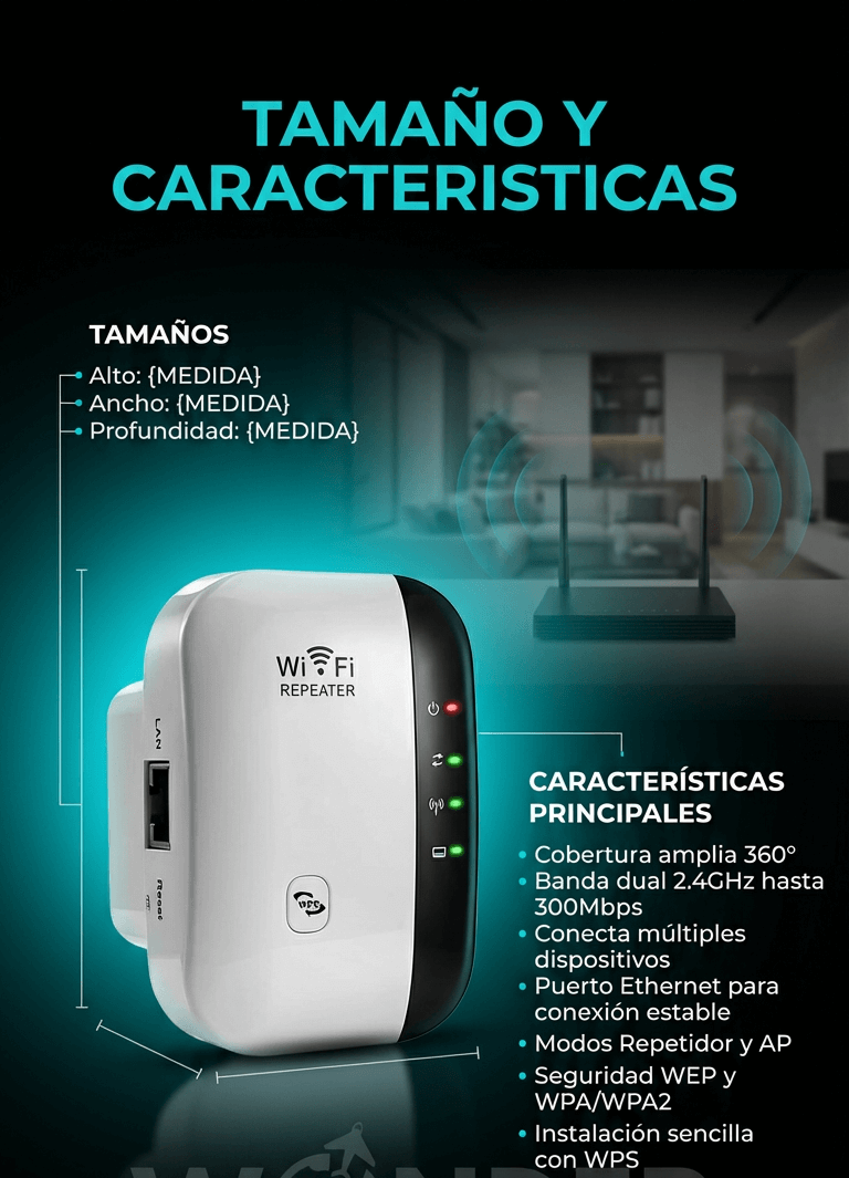 Repetidor de señal Wi-FI  MaxSignal™ - Mejora tu señal sin cambiar de plan ni pagar más.