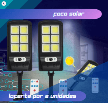 Foco Solar Control  ECOLUX™ - Ilumina tu casa, ilumina tu seguridad