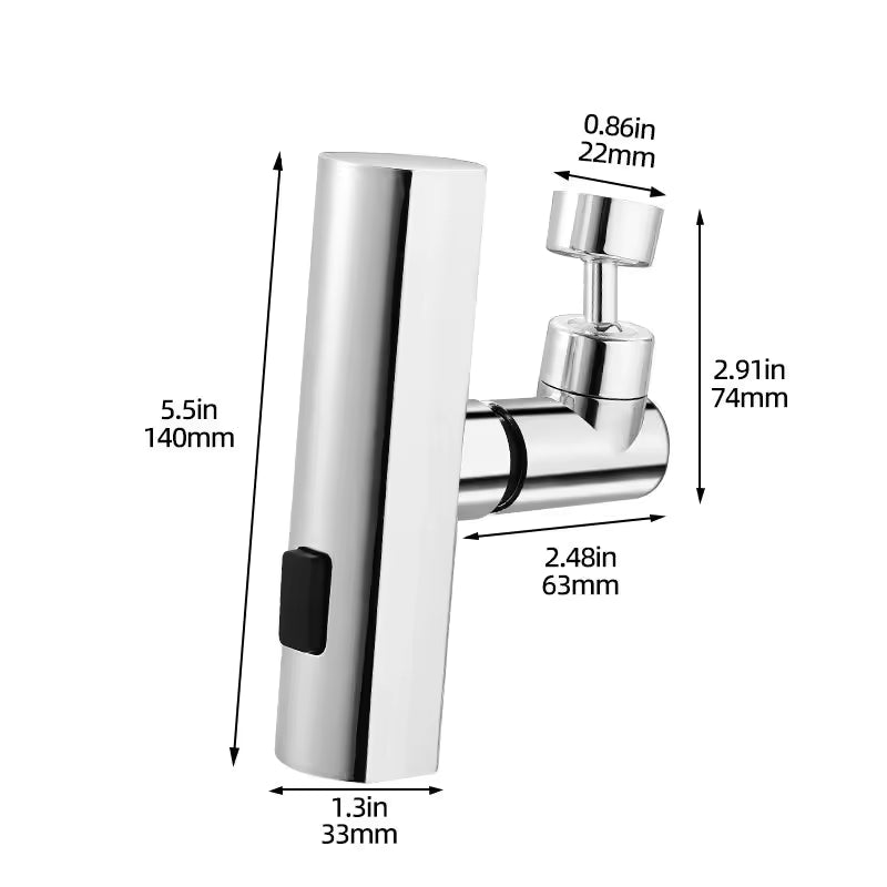 Extensor Llave giratoria FlexiPro™ + Limpia Ollas - Comodidad sin salpicar ni perder agua