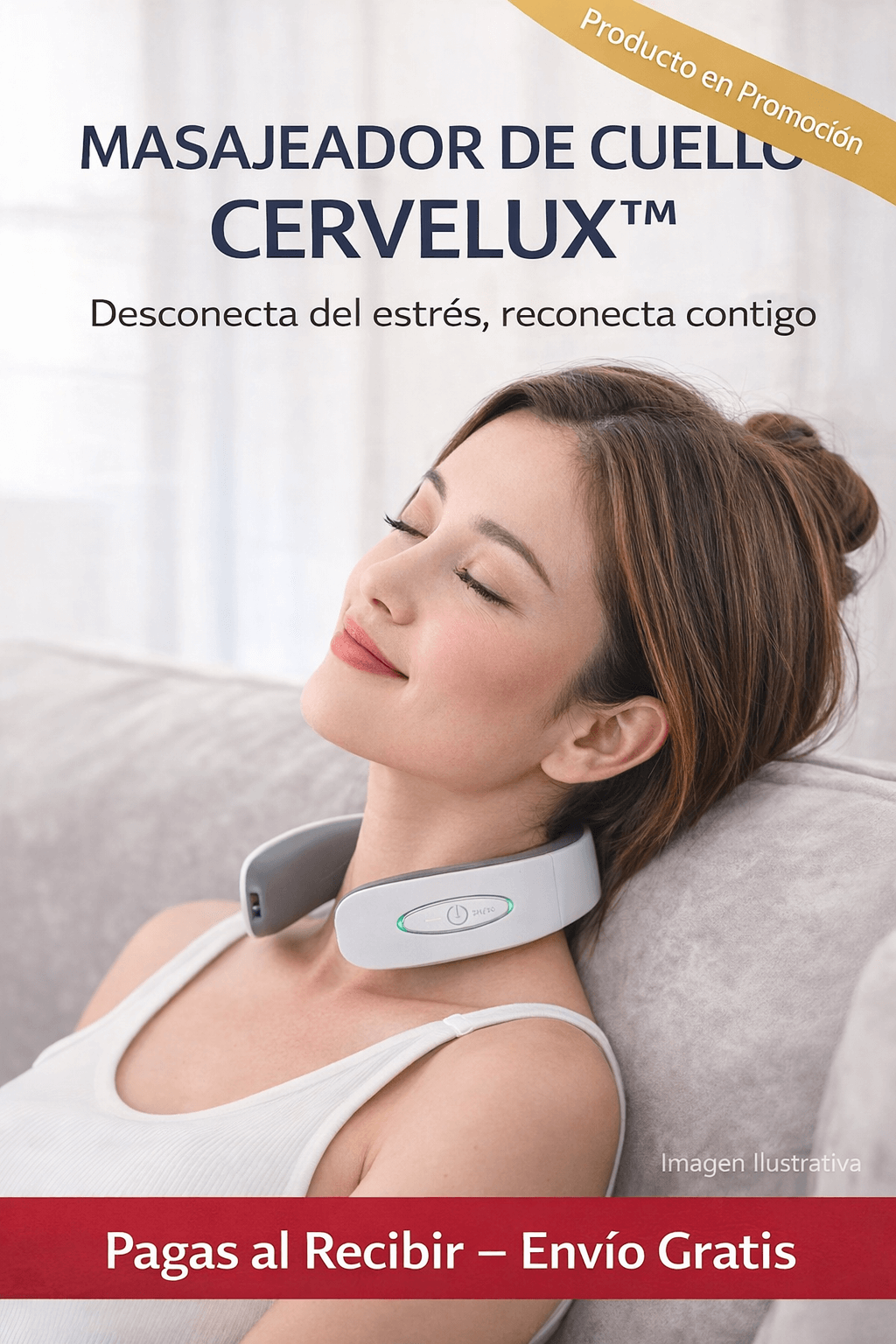 MASAJEADOR DE CUELLO- Desconecta del estrés, reconecta contigo con CERVELUX™