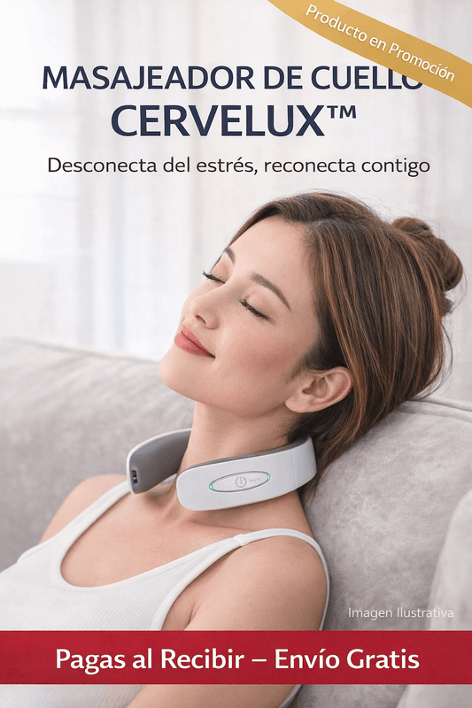 MASAJEADOR DE CUELLO- Desconecta del estrés, reconecta contigo con CERVELUX™