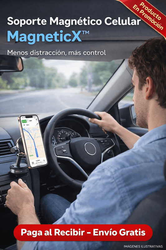 Soporte Magnetico Celular MagneticX™ - Menos distracción, más control