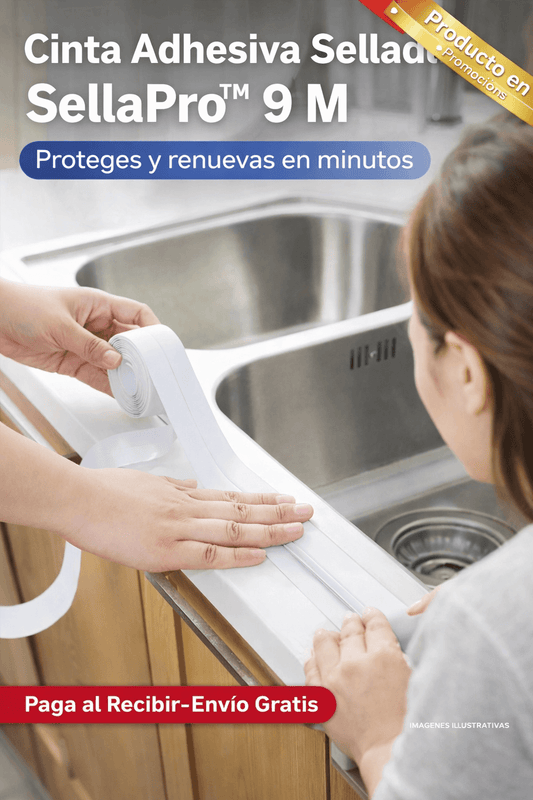 Cinta Adhesiva Selladora SellaPro™ 9 M - Proteges y renuevas en minutos