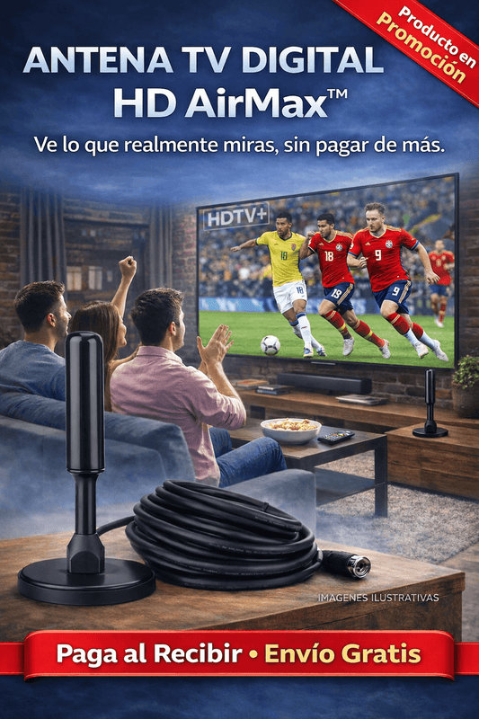 ANTENA TV DIGITAL HD AirMax™ - Ve lo que realmente miras, sin pagar de más