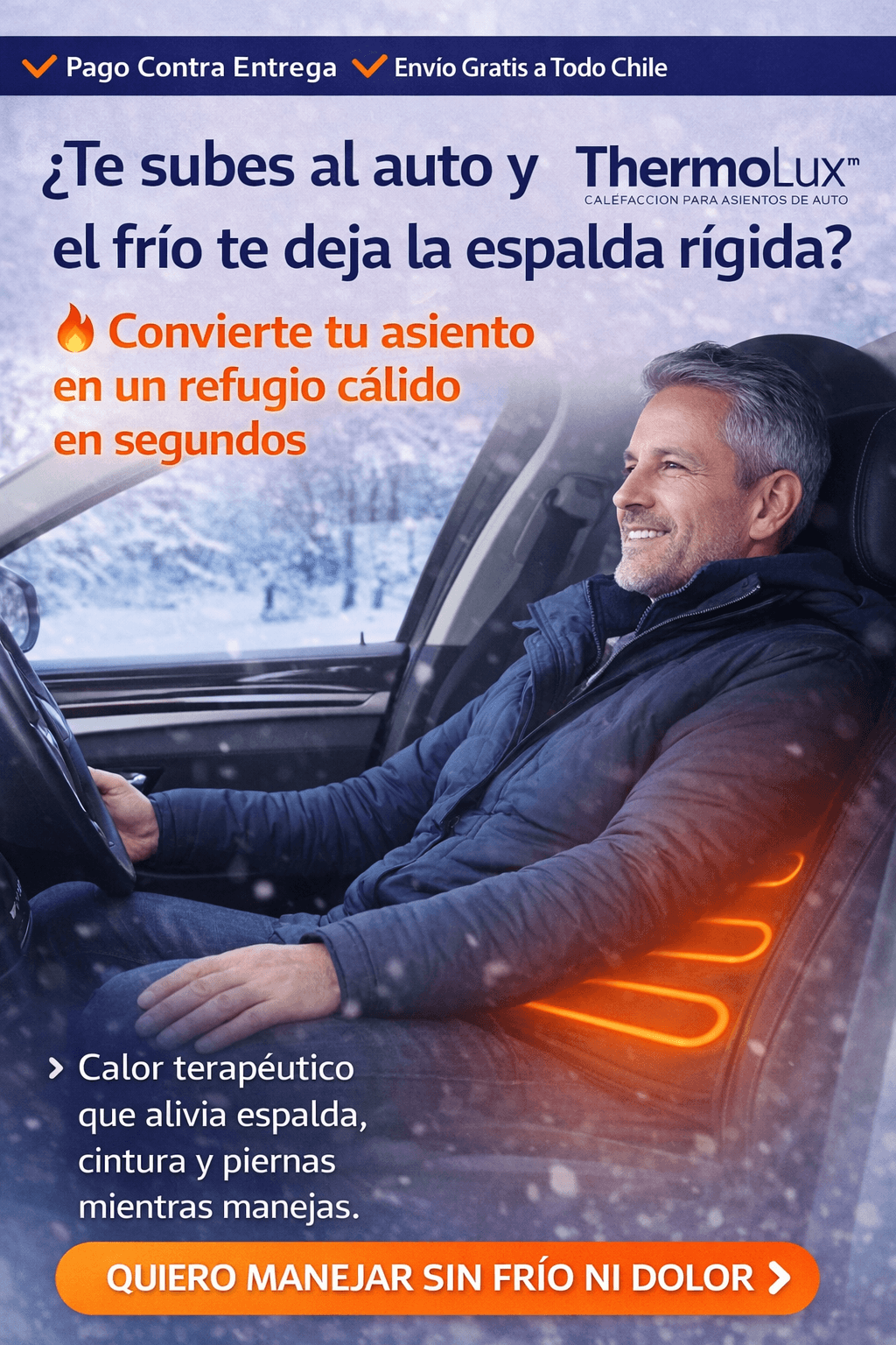 Funda calefactor para automóvil ThermoLux™ - Calor sin esperar