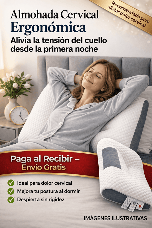 Almohada Cervical Sueñomax™ - Alivia el dolor desde la primera noche