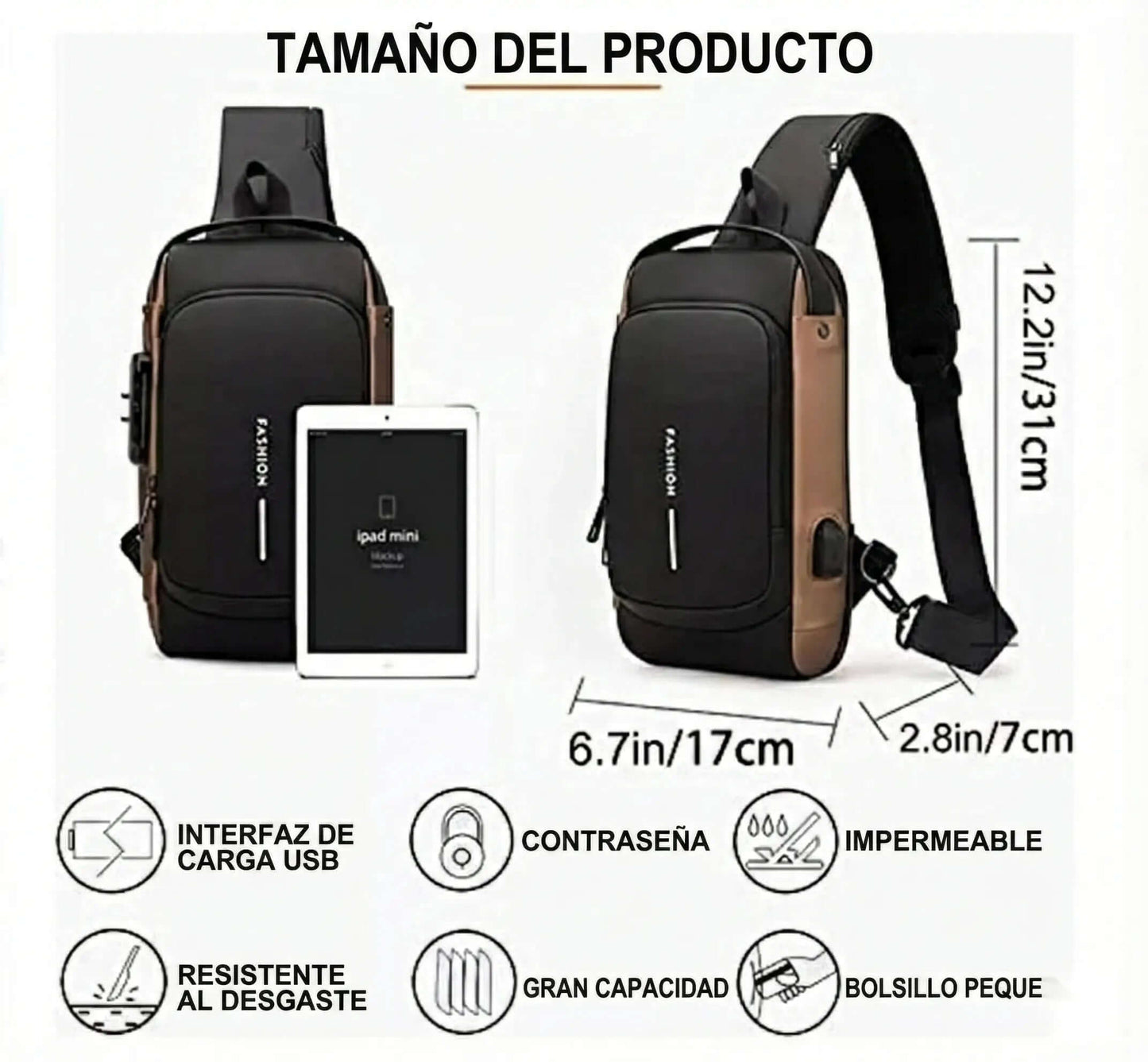 MOCHILA ANTIROBO FORTIX - Más seguridad sin perder el estilo